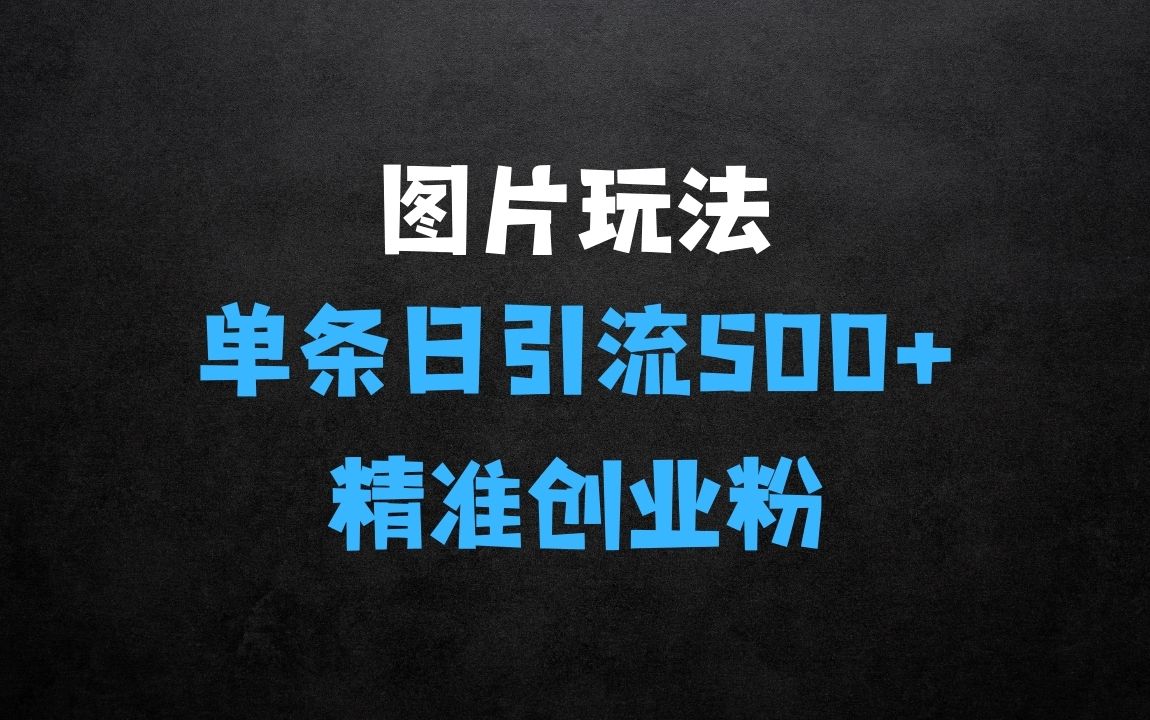 ﻿预算3980求带图片玩法，单条日引流500+精准创业粉，私信根本回不完 - 商业财富课程