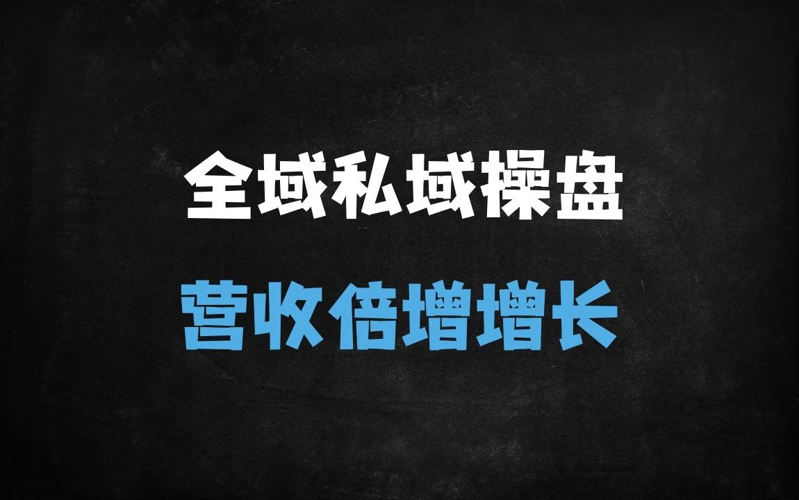 ﻿全域流量运营与私域变现实战：从个人IP打造到精准转化的系统课程 - 商业财富课程