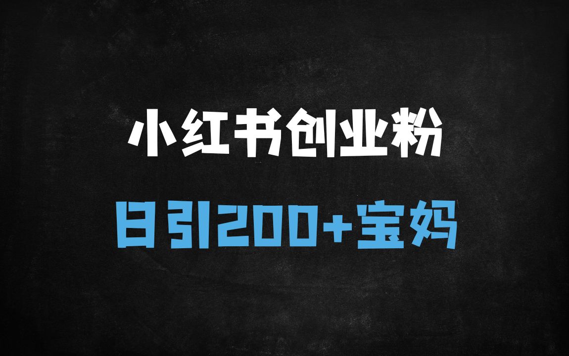 ﻿小红书宝妈创业粉日引200+实操指南：混剪变现全解析｜安全引流+多重变现 - 商业财富课程