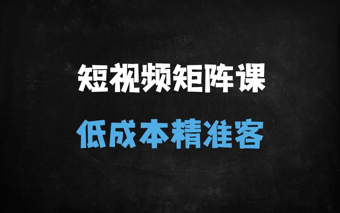 ﻿2025企业必学：AI短视频矩阵营销SEO实战课，低成本精准引流获客秘籍 - 商业财富课程