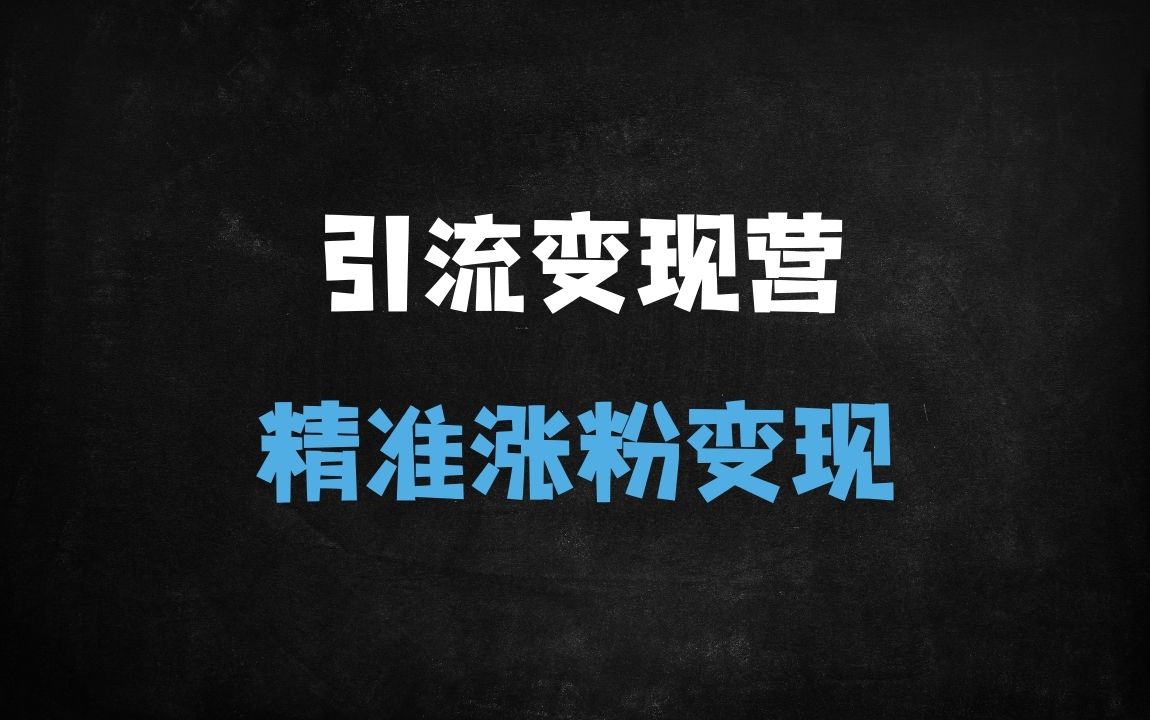 ﻿2025热点引流变现实战秘籍：泛粉+精准引流双管齐下，轻松月入过万（附抖音/小红书全攻略） - 商业财富课程
