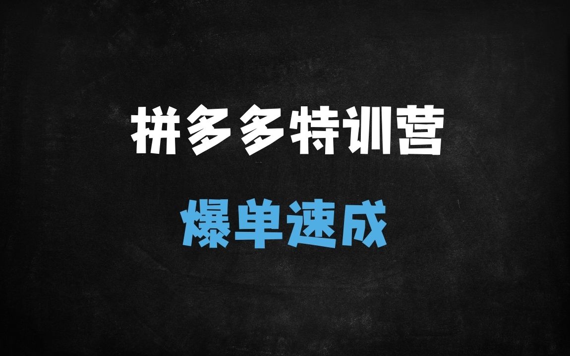 ﻿2025拼多多爆单实战指南：最新强付费玩法+全站推广系统课程（泓一导师亲授） - 商业财富课程