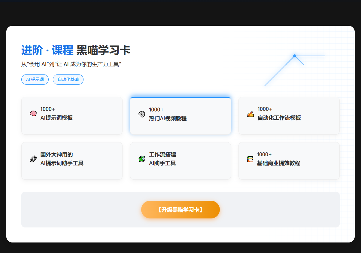 【黑喵.学习卡】权益说明 - 会员