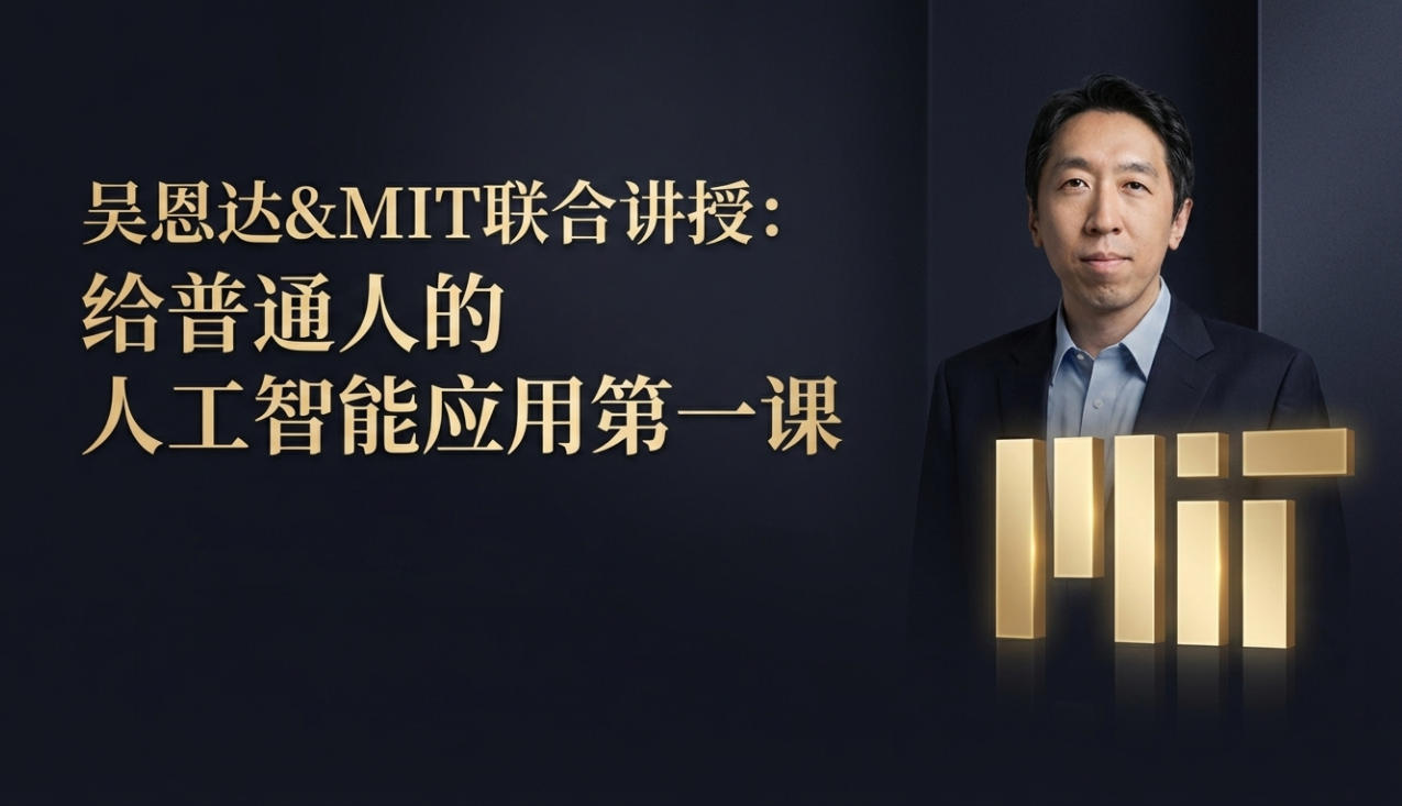 吴恩达&MIT联合讲授:给普通人的人工智能应用第一课 - 免费资料