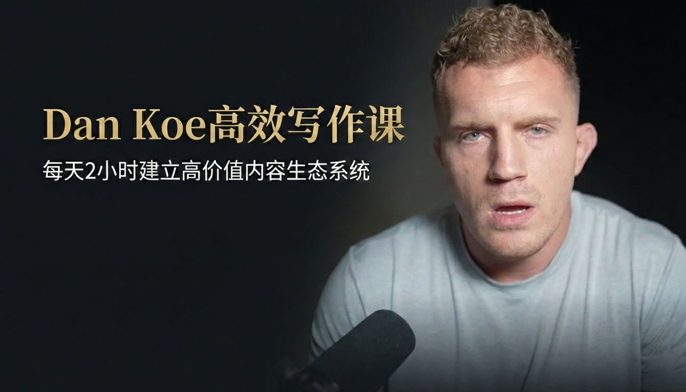 Dan Koe高效写作课：每天2小时建立高价值内容生态系统 - 免费资料