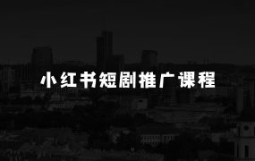 小本生意赚钱：小红书短剧推广课程，0成本，一万播放80元，日入5张
