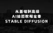 2024年Stable Diffusion Al绘图教程全集从基础到高级，AI绘图一网打尽