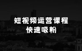 0基础+0门槛+短视频运营课程，玩赚自媒体快速吸粉变现课程，一对一教玩转抖音吸粉爆粉