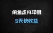 ﻿闲鱼虚拟项目实战指南：35天快速变现，新手月入3000+攻略（附保姆级教程）