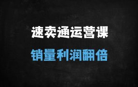 ﻿跨境电商速卖通运营实战：从选品到爆单的全链路实操指南（附46节系统课程）