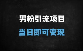 ﻿2025最新男粉引流暴利玩法：当天变现日赚1000+，全平台防封攻略