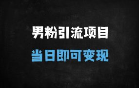 ﻿2025最新男粉引流暴利玩法：当天变现日赚1000+，全平台防封攻略