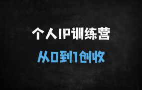 ﻿2025个人IP变现闭环实操课：从0搭建公域引流+私域运营体系，手把手打造高价值影响力品牌