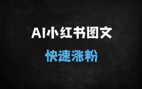 ﻿小红书涨粉秘籍：AI工具1小时批量生成月更爆款图文（保姆级教程）