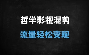 ﻿2025中视频新蓝海：哲学语录+影视混剪，单条播放百万，小白也能月入5W+