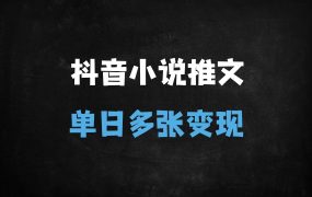 ﻿抖音小说推文新玩法：0粉账号单日多变现，动静结合图文引流知乎会员充值