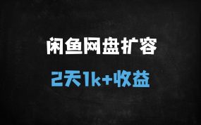﻿月入过千！百度网盘免费扩容1T空间，闲鱼信息差项目保姆级教程（0成本新手可操作）