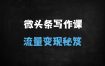 2025微头条爆款写作变现实战课：18节课从入门到日入1000+（附平台算法拆解）