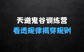 ﻿天道鬼谷训练营，看透规律，解读问题，揭穿商业规则，经营自在人生