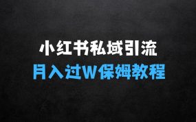 ﻿在家做什么小生意赚钱的首发揭秘小红书私域日引500+创业粉四大模板，月入过W+全程干货!没有废话!保姆教程!