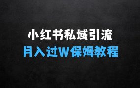 ﻿在家做什么小生意赚钱的首发揭秘小红书私域日引500+创业粉四大模板，月入过W+全程干货!没有废话!保姆教程!