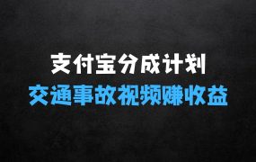 支付宝分成计划新玩法,揭秘如何利用交通事故视频轻松月入过W