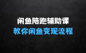 ﻿2025闲鱼陪跑辅助课程，教你整套闲鱼变现流程