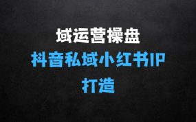 全域运营操盘(抖音+私域+小红书)背景简介：IP打造高效简单