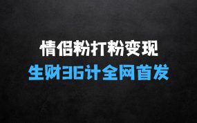﻿侣粉打粉+大人玩具无敌变现【生财36计】全网首介绍