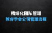 精细化团队管理，教你学会公司管理流程