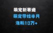 萌宠新赛道，萌宠带娃，半月涨粉10万+，小白轻松入手【揭秘】