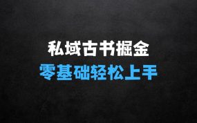 ﻿私域古书掘金项目揭秘：1单88188.单日最高收益1194.零基础也能轻松上手