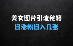 ﻿美女图片引流秘籍，小白必看，抖音爆款潜力项目揭秘