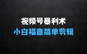 2025视频号蓝海超级暴利自动爆单术1.0，小白福音简单剪辑不直播不挂车