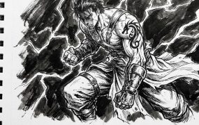 AI黑白设计图:零基础批量生成高对比度漫画线稿,快速变现高品质插画