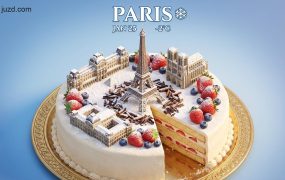 3D城市奶油蛋糕AI画图方案：0基础批量产出爆款自媒体视觉素材