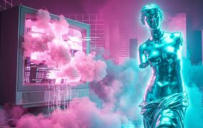 梦幻蒸汽波艺术方案：自媒体高美感封面与壁纸一键生成指南