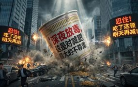 创意海报设计方案：深夜放毒巨物视觉AI提示词，打造自媒体高互动爆款图