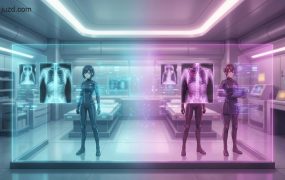 高级感动漫X光扫描视觉方案：零基础打造科幻风爆款壁纸，自媒体差异化涨粉利器