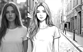 黑白漫画风格线稿提示词方案：自媒体动漫博主一键批量转手绘风变现指南