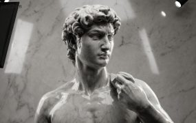 高端大理石雕塑AI绘图方案：电商美工一键生成顶级质感商业素材