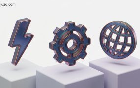 高质感UI图标提示词方案：3D金属质感图标生成，零基础打造极具科技溢价的商业Logo