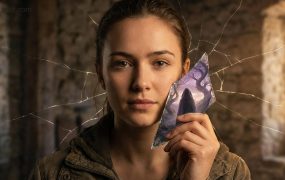 视觉艺术方案：超现实碎片镜像肖像，打造自媒体高点击率爆款封面