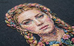 AI刺绣艺术头像定制方案：高质感手工风视觉标识，自媒体差异化涨粉利器