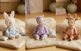 韩国艺术潮玩IP设计方案：零基础批量生成高颜值设计师娃娃，开启自媒体变现赛道