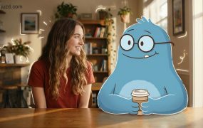 电影级混合媒体人像方案：真人+卡通角色无缝融合，打造自媒体爆款视觉标识