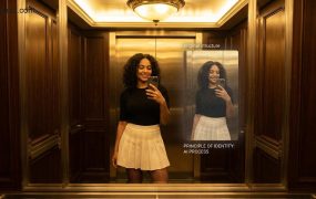 高质感穿搭博主神器：一键生成氛围感电梯镜面自拍大片，自媒体涨粉必备方案