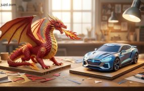 3D纸艺风格创意视觉方案：零基础批量打造高质感商业海报指南