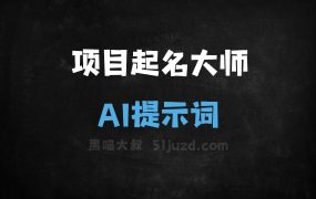 ﻿项目起名大师AI提示词
