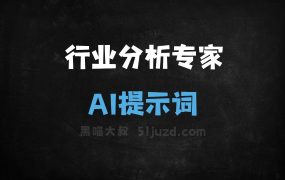 ﻿行业分析专家AI提示词